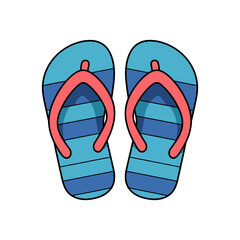 Summer Sandals: A vibrant pair of sandals featuring a captivating array of colors, evoking the warmth of summer days and the relaxation of seaside leisure.