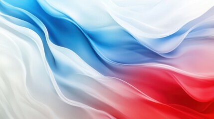 Obraz premium Abstract wave pattern with red white and blue hues background