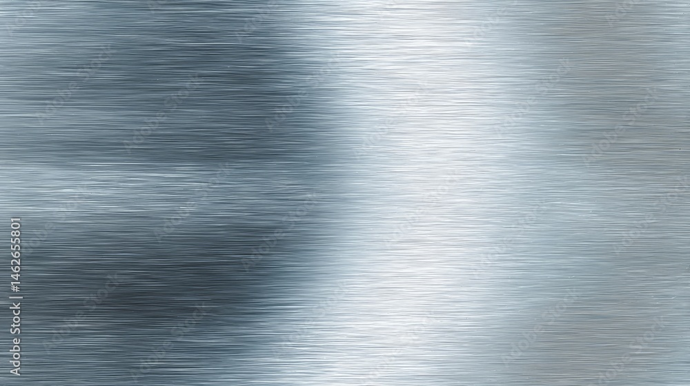 Fototapete Brushed steel texture plate displays subtle metallic grain and reflections with even illumination, creating a sophisticated backdrop for various design applications