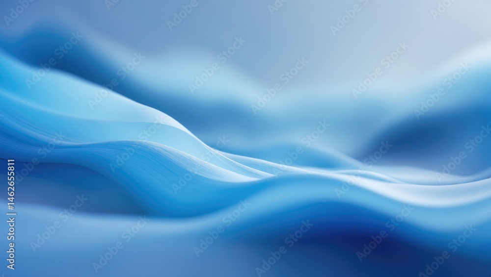 Poster watercolor-inspired blue and white abstract background featuring smooth gradient and blurred pattern
