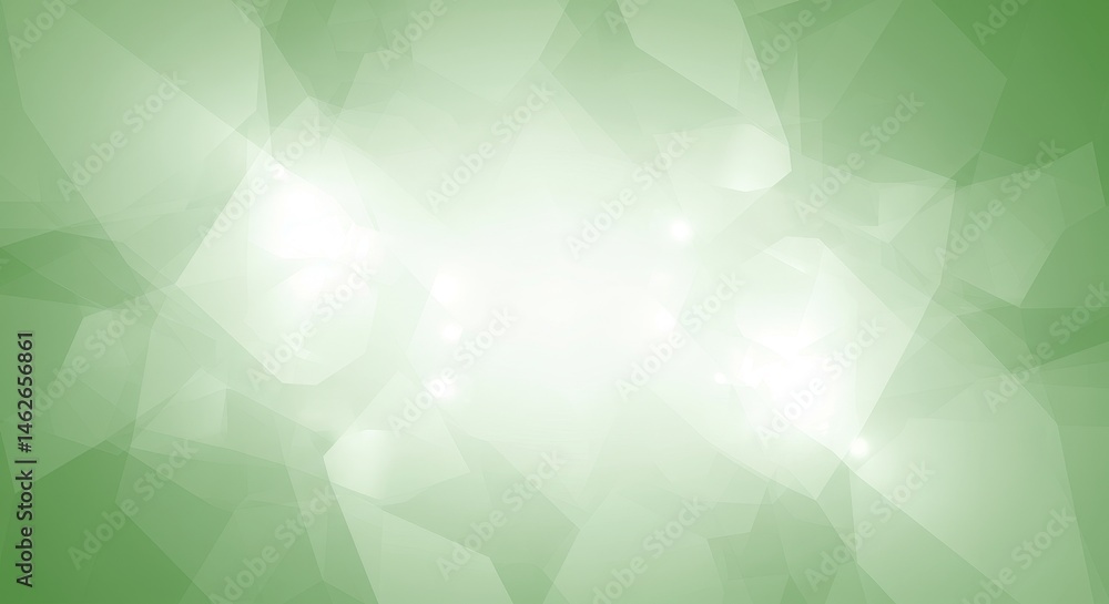 Poster abstract green geometric background - soft green abstract background with geometric shapes and subtl