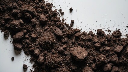 Isolated Soil Surface with Natural Texture