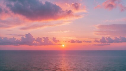 Golden Hour Seaside Scene Featuring