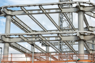 Construction projects in downtown city.