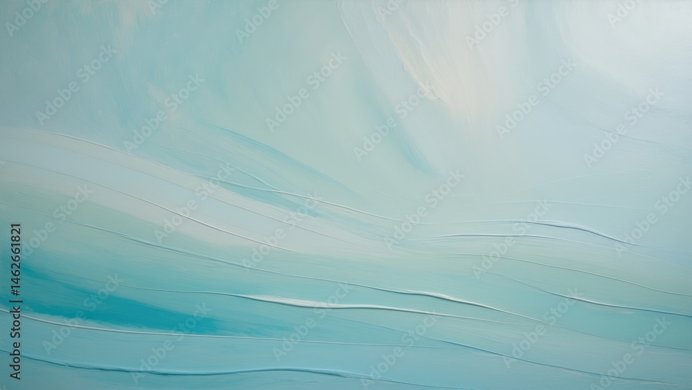 Poster background composition with a surface adorned by a thin layer of brush strokes in oil paint