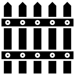 Fence glyph icon
