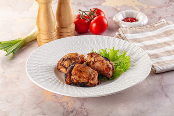 Hot Grilled chicken thigh barbecues