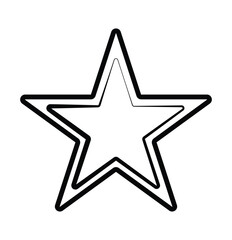  star icon vector on a white background. 