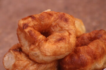 Moroccan Sfenj Close Up, Ring of Dough Fried in Oil