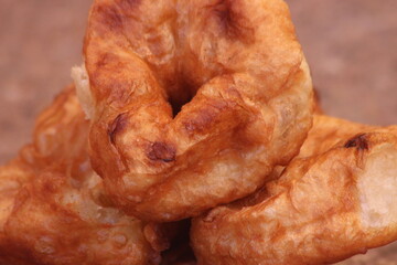 Moroccan Sfenj Close Up, Ring of Dough Fried in Oil