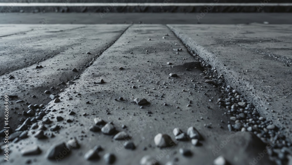Poster building wall featuring concrete and asphalt background in a textured pattern