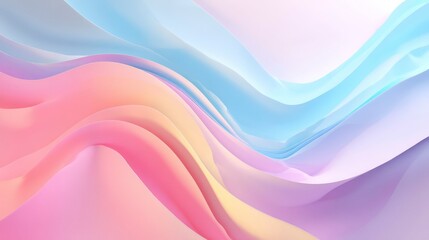 Fluid Gradient Wave Abstract in Purple and Blue Colors