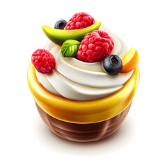 Clipart of Yogurt clipart, Decorate for Processed Foods shop, isolated on white background