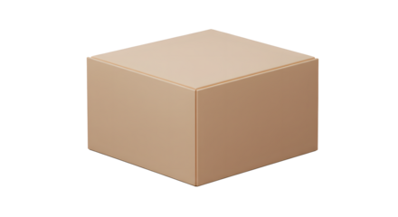Square Box, White Background, Transparent PNG