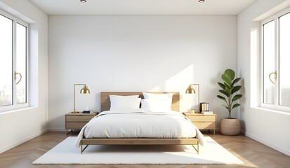 Contemporary Bedroom Interior with Cozy Furniture