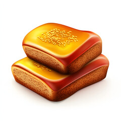 Clipart of Whole Wheat Bread clipart, Decorate for Processed Foods shop, isolated on white background