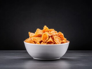 Sweet Potato Chips in White Bowl