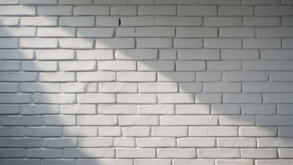 Naklejka premium Background with a white brick wall