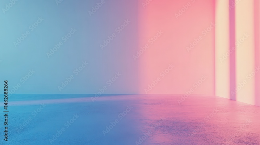 Poster subtle gradient effect on a grainy blue background