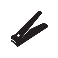 Nail Clipper Silhouette, Grooming Tool Outline Vector