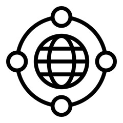 Network Vector Line icon Design