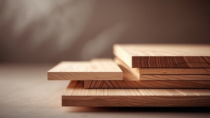 Close-up of the polished timber bars showing the ends and edges with rustic woodgrain texture