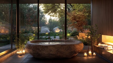 Extravagant modern spa room