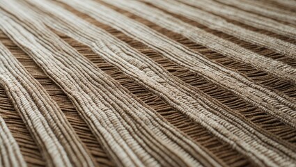 Textured fabric of a woven jute carpet showcasing natural and rustic fibers