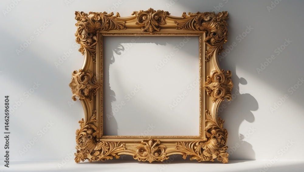 Poster classic gilded frame featuring a rustic path design