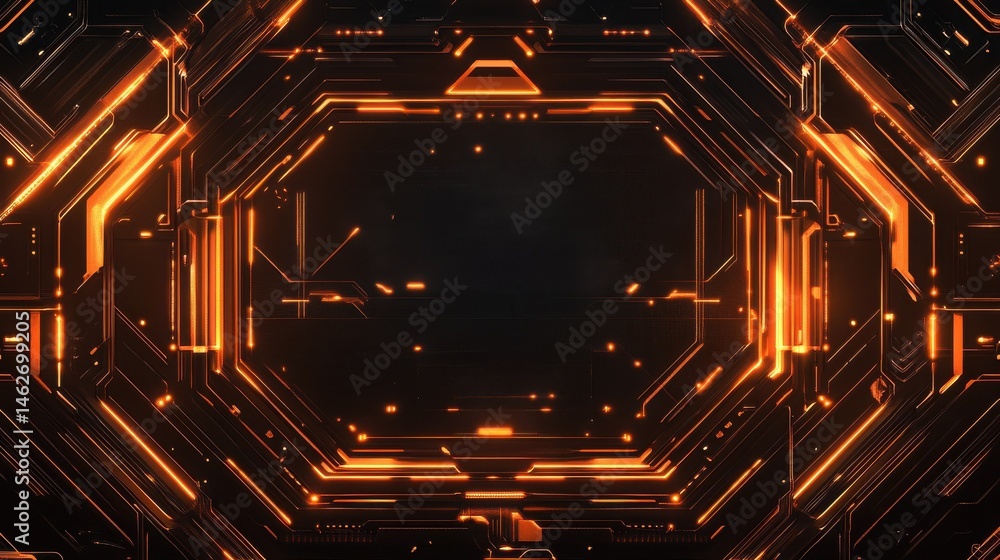 Poster future technology line background and light effect, cyberpunk style background material with a sense
