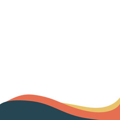 Abstract Wavy Header Background. Design for Web Banner, Presentation or Social Media Modern Vector