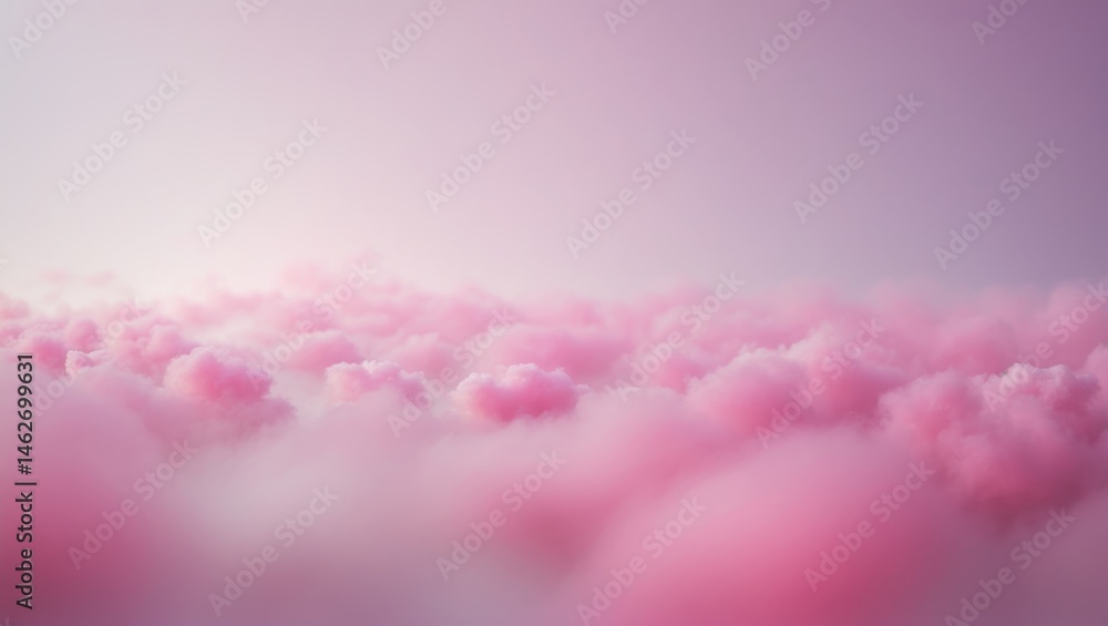 Aufkleber gentle pink and white gradient panoramic wallpaper with abstract texture for website backdrop