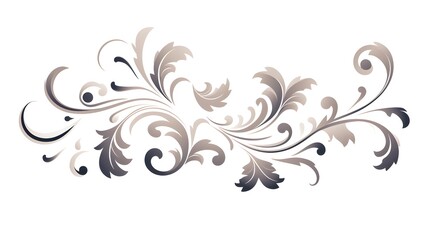 Fototapeta premium Elegant Ornate Swirls and Filigree for Classic Designs and Decor