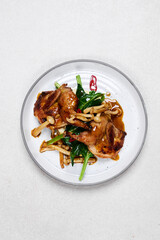 grilled chicken with vegetables