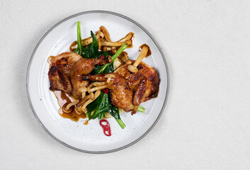 grilled chicken with vegetables