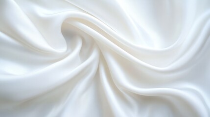 Obraz premium White fabric texture smooth soft draped silk background