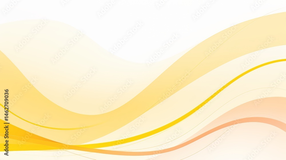 Fototapete yellow and white background with a wave pattern. the background is very bright and the wave pattern 