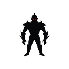 vector illustration of a scary halloween witch