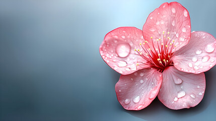 Bright spring-summer composition. The charm of flowers. Cherry blossoms.
