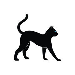 black silhouette of a cat