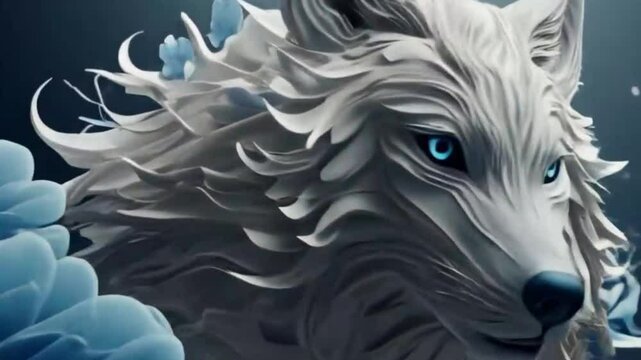 White wolf power  , ai generative