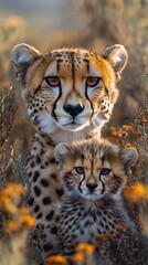 Cheetah Mother and Cub (1)