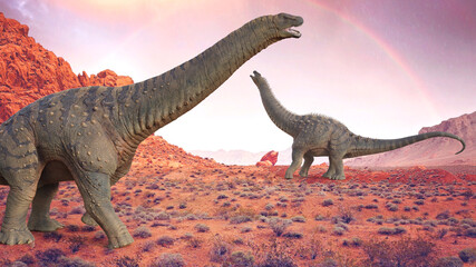 Alamosaurus Landscape