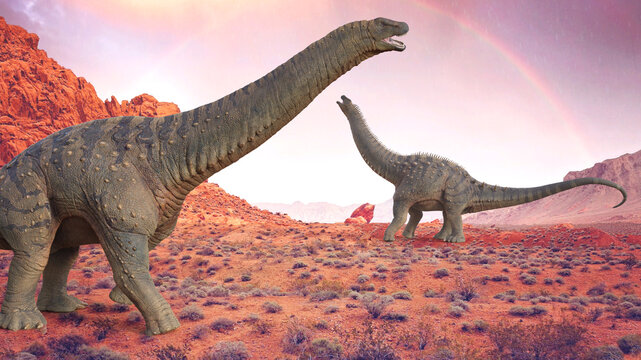 Alamosaurus Landscape