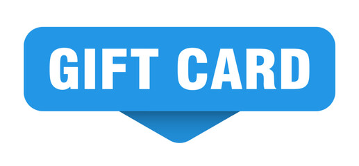gift card sticker. gift card sign on transparent background
