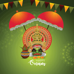 Indian festival happy onam background