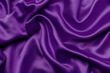 Purple satin fabric with smooth, flowing texture.