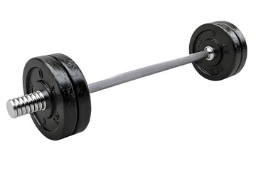 Fototapeta premium Black barbell weights with gym fitness. (2)