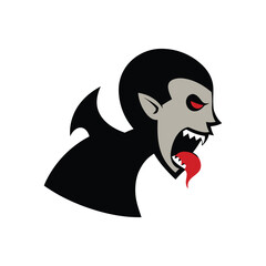 vector illustration of a scary monster