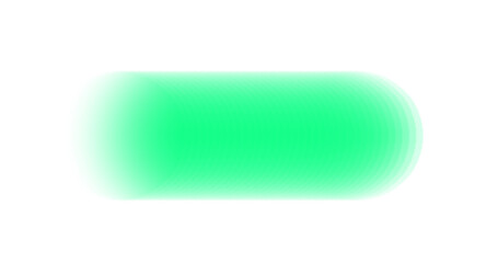Abstract emerald green gradient shape on black background
